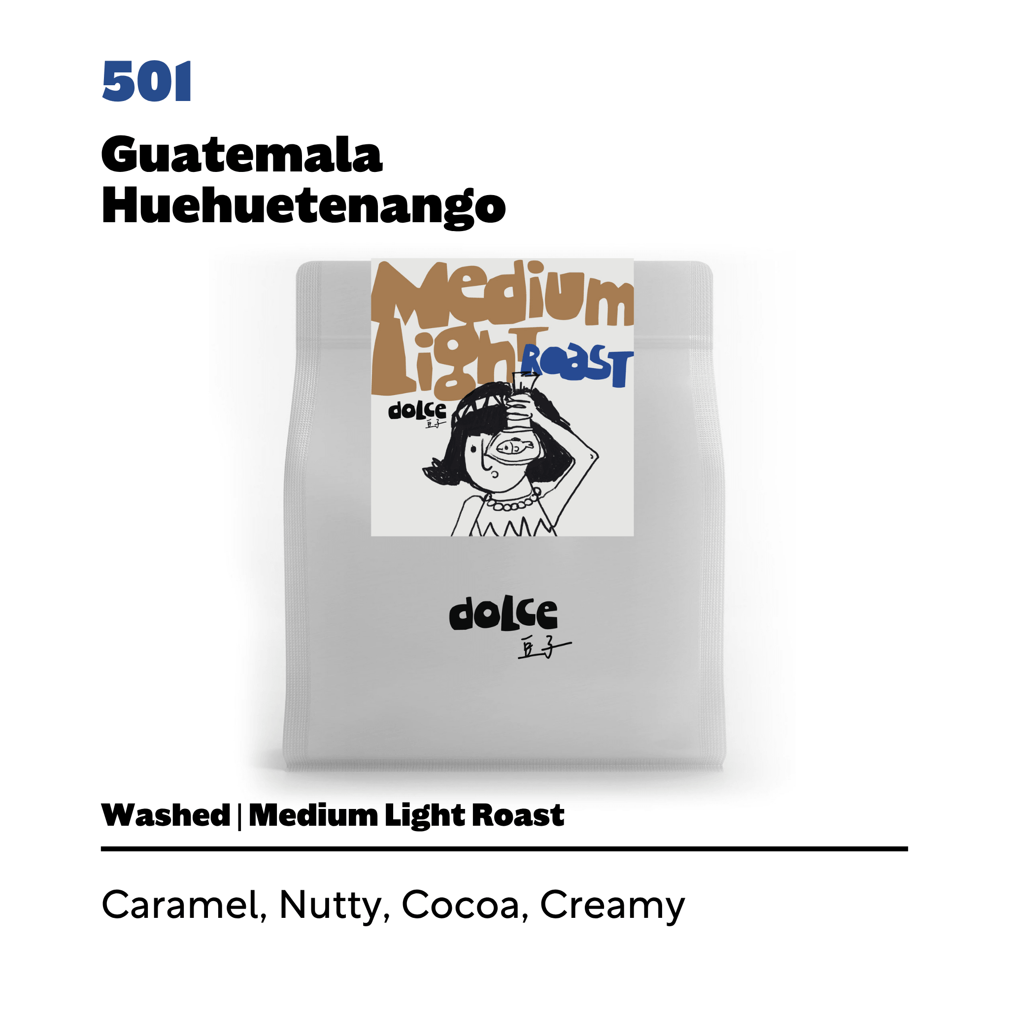 501 瓜地馬拉 Huehuetenango 水洗  - 豆子咖啡產區豆