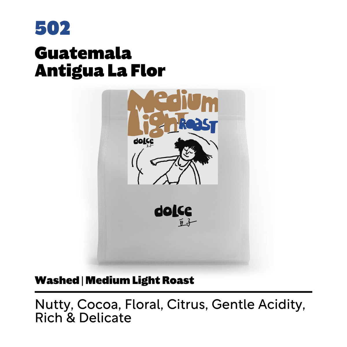 502 Guatemala Antigua La Flor - Dolce Coffee Single Origin