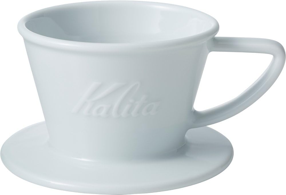 Kalita HA155 波佐見燒 Wave 陶瓷濾杯 - Ceremic White