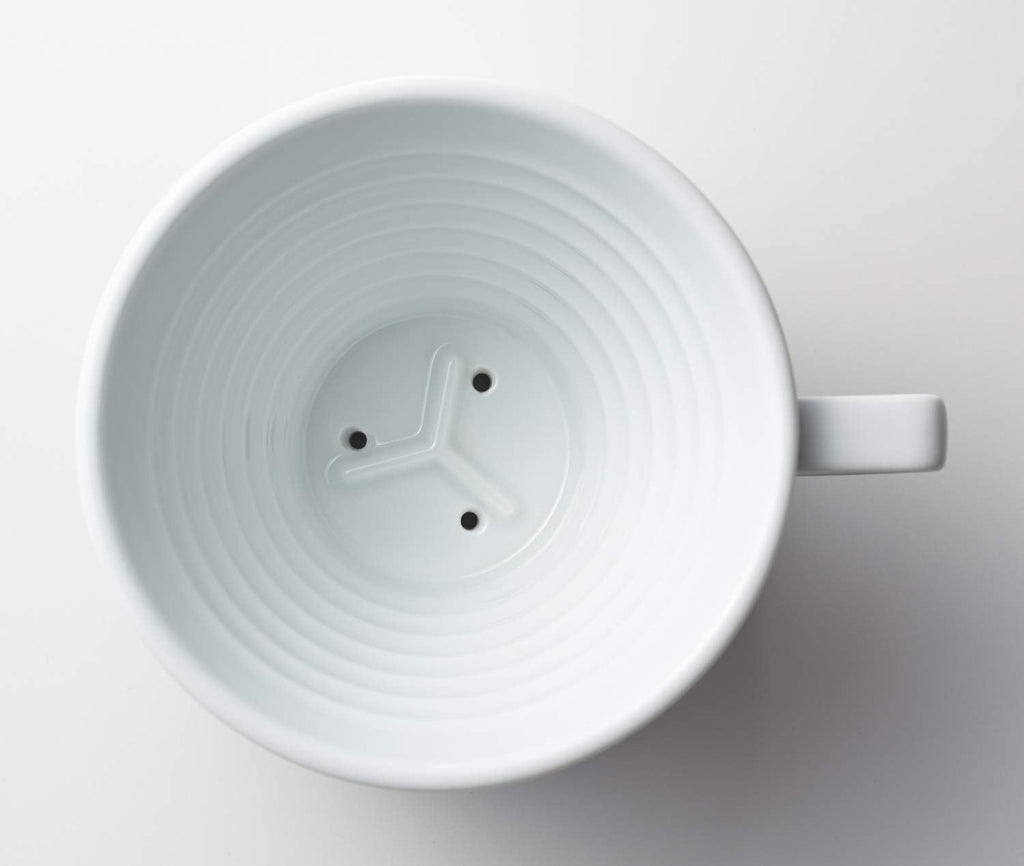 Kalita HA155 波佐見燒 Wave 陶瓷濾杯 - Ceremic White