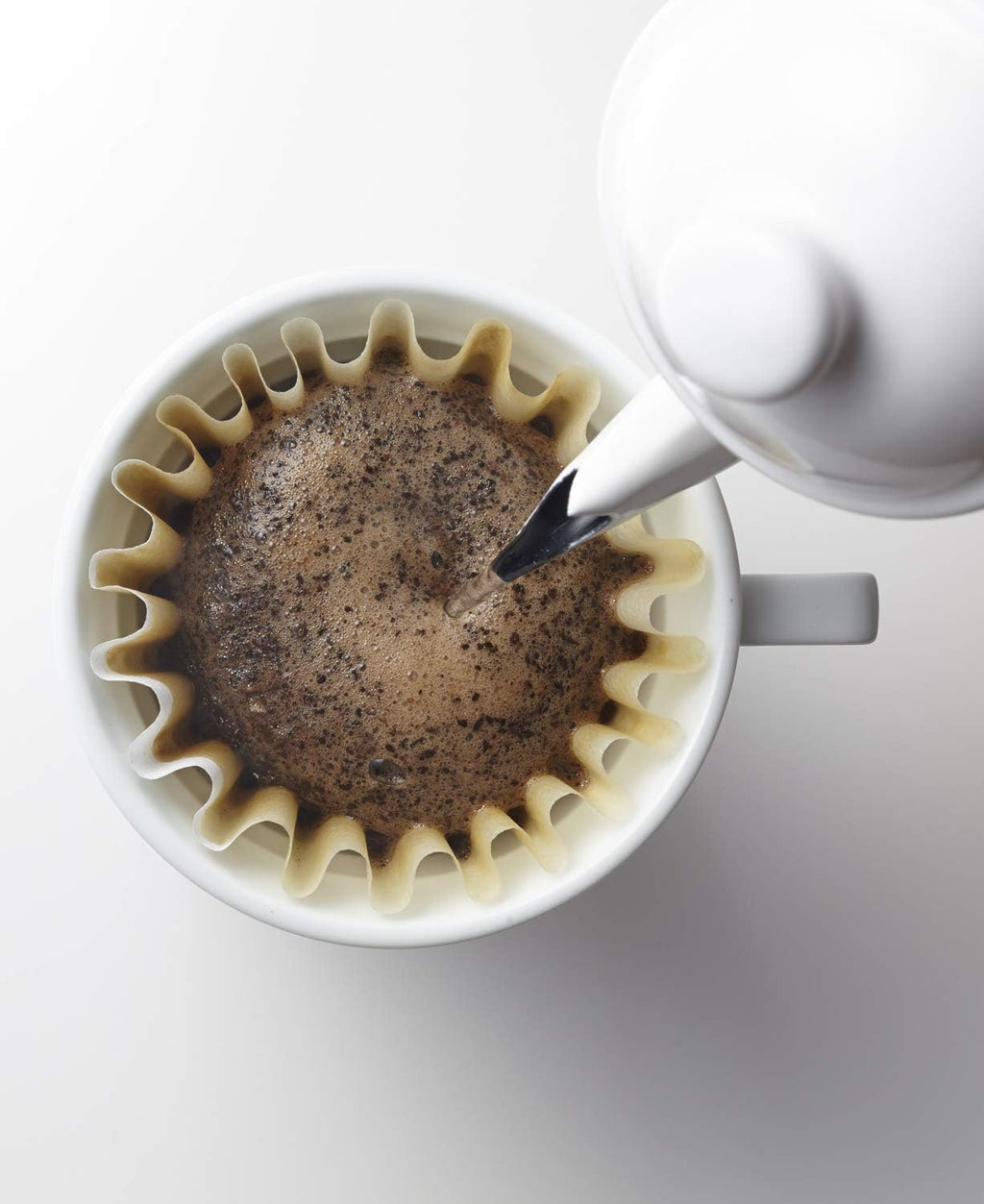 Kalita HA155 波佐見燒 Wave 陶瓷濾杯 - Ceremic White