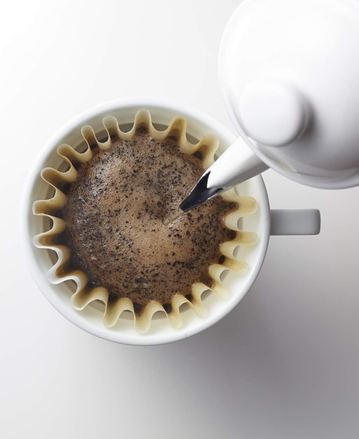 Kalita HA155 波佐見燒 Wave 陶瓷濾杯 - Ceremic White