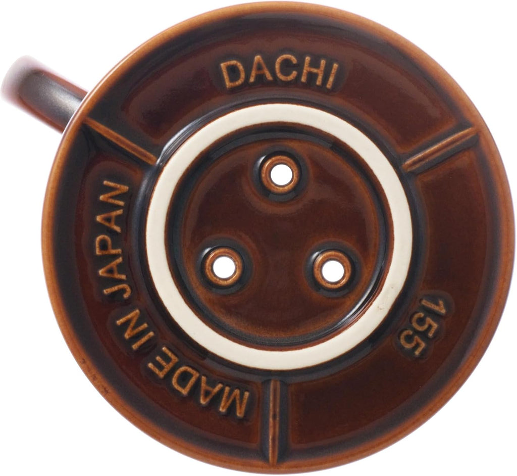 Kalita MI155 Mino Ware Wave Ceramic Dripper - Gloss Brown