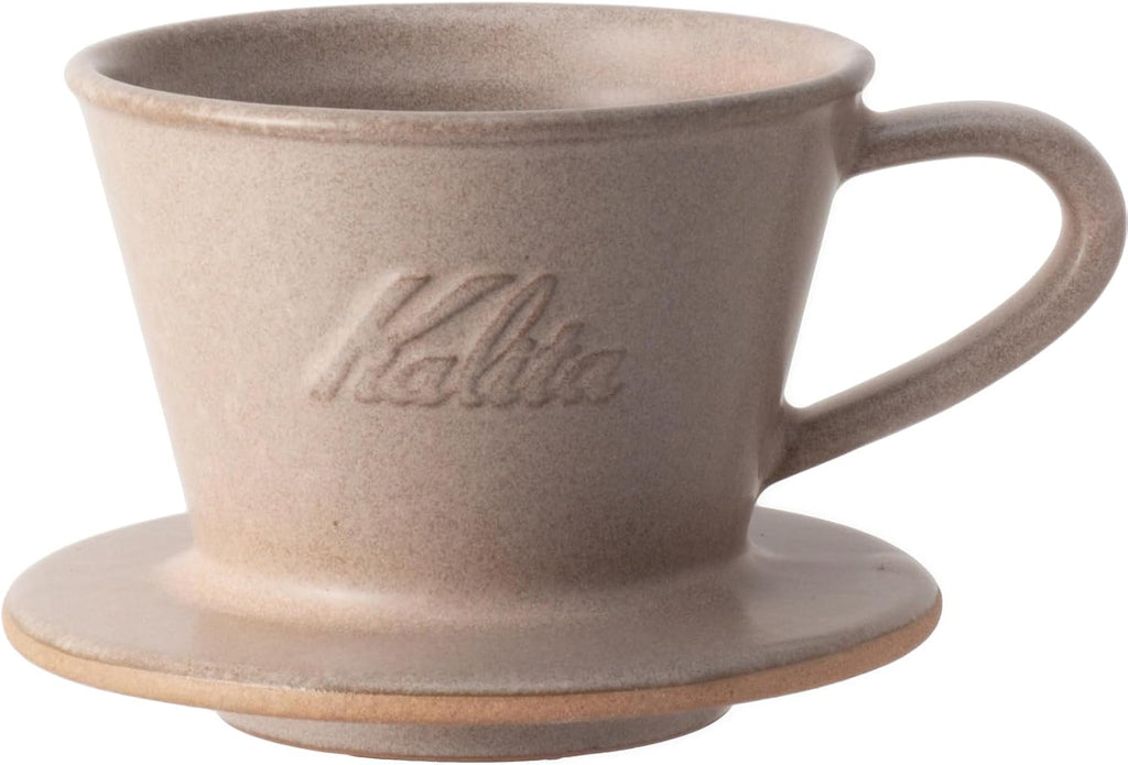 Kalita MI155 美濃燒 Wave 陶瓷濾杯 - Sand Brown