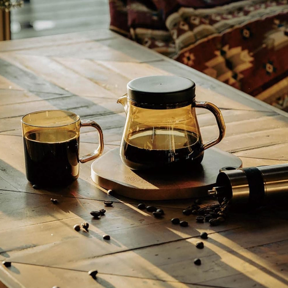 CS Forest Cafe Resin Coffee Server - Brown